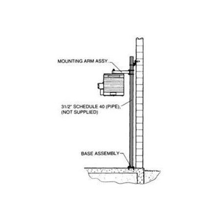 TPI INDUSTRIAL TPI Pipe Mount Kit for 10KW Hazardous Location Heaters HLPM10